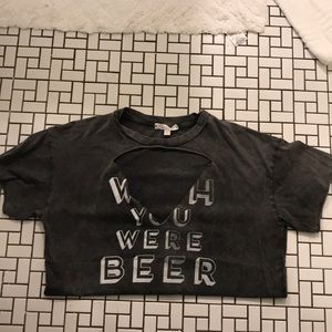 Wish You Were Beer Party Graphic T Shirt